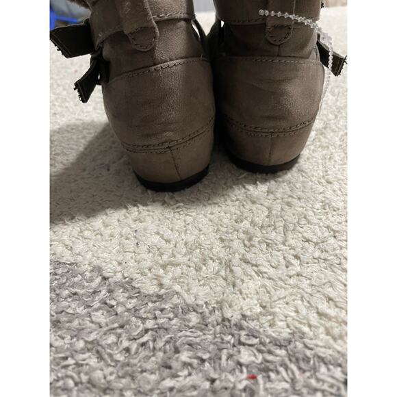 Call It Spring Women's Size 6 Faux Fur Leather Ankle Bootie Shoes Brown - Picture 9 of 13